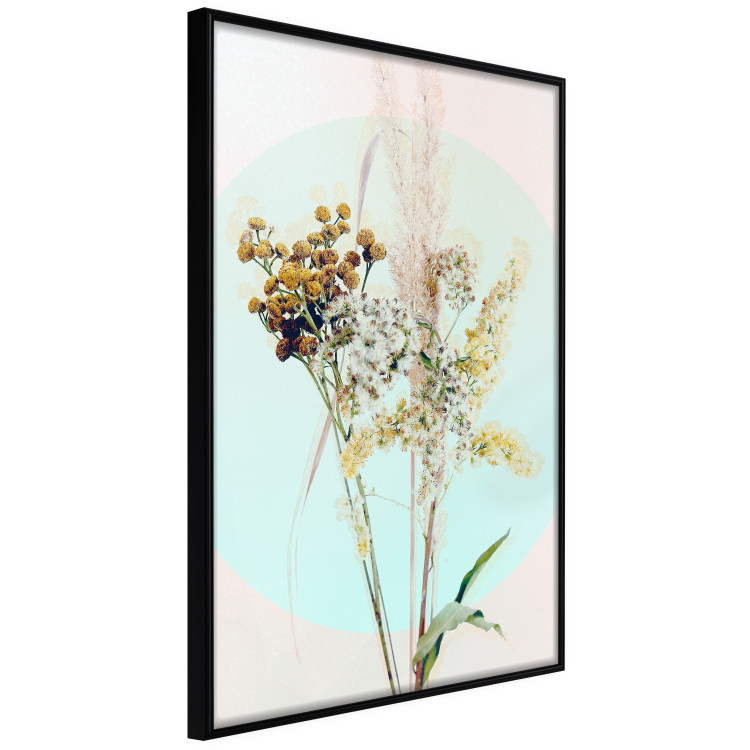 Poster Bouquet in Mint Fullness - spring flowers on a blue pastel background 126548 additionalImage 11