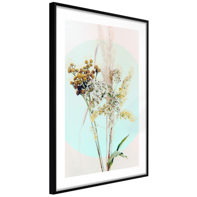 Poster Bouquet in Mint Fullness - spring flowers on a blue pastel background 126548 additionalImage 6