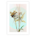 Poster Bouquet in Mint Fullness - spring flowers on a blue pastel background 126548 additionalThumb 19