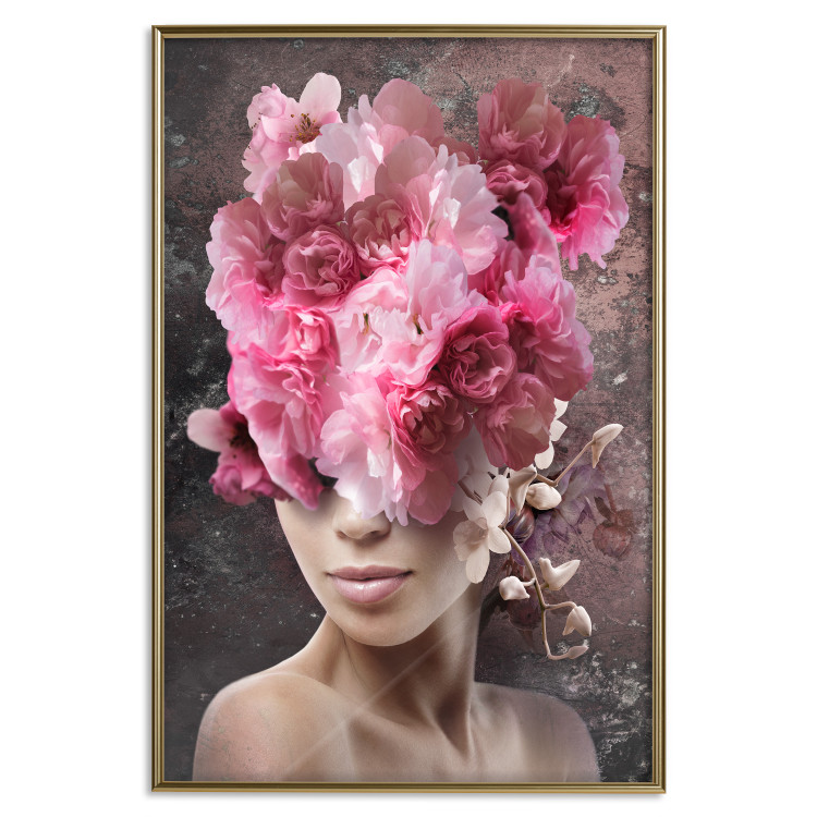 Wall Poster Spring Awakening - abstract woman with plants on her head 127248 additionalImage 21
