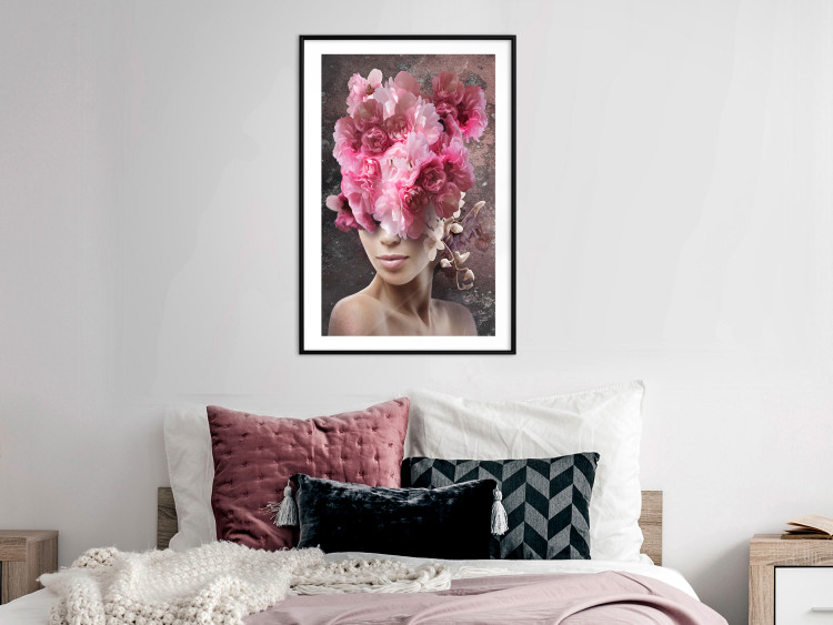Wall Poster Spring Awakening - abstract woman with plants on her head 127248 additionalImage 23
