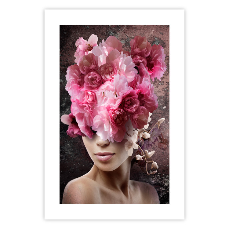 Wall Poster Spring Awakening - abstract woman with plants on her head 127248 additionalImage 25