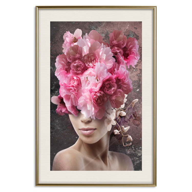 Wall Poster Spring Awakening - abstract woman with plants on her head 127248 additionalImage 20