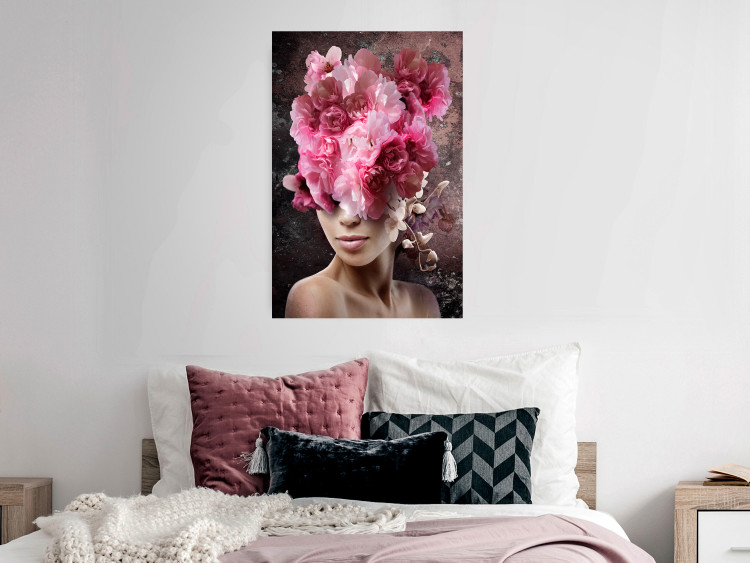 Wall Poster Spring Awakening - abstract woman with plants on her head 127248 additionalImage 4