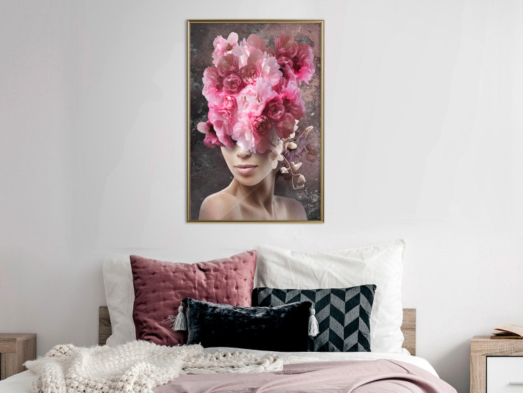 Wall Poster Spring Awakening - abstract woman with plants on her head 127248 additionalImage 7