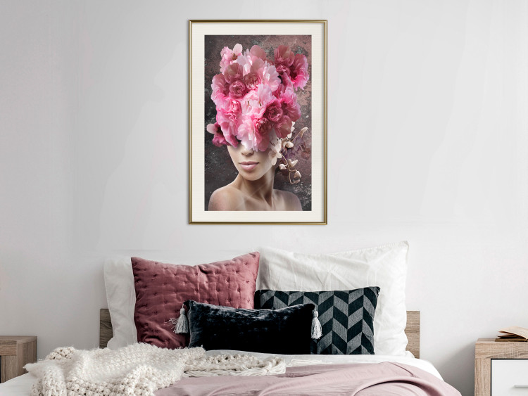 Wall Poster Spring Awakening - abstract woman with plants on her head 127248 additionalImage 22