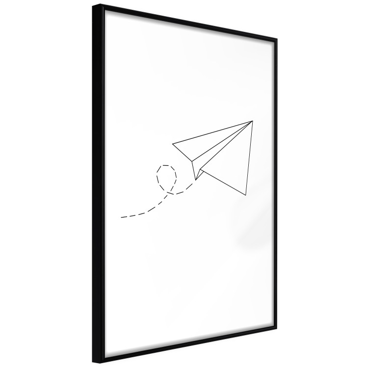 Poster Paper Airplane - abstract airplane with geometric figures 128048 additionalImage 11