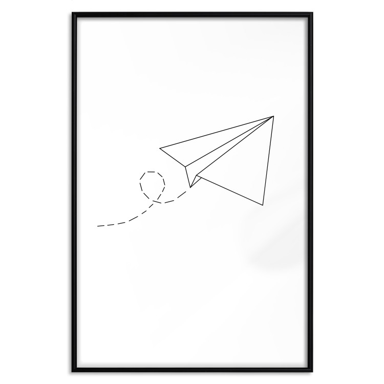 Poster Paper Airplane - abstract airplane with geometric figures 128048 additionalImage 16