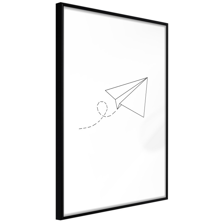 Poster Paper Airplane - abstract airplane with geometric figures 128048 additionalImage 8