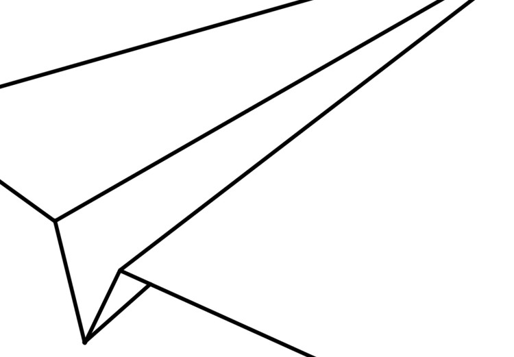 Poster Paper Airplane - abstract airplane with geometric figures 128048 additionalImage 10