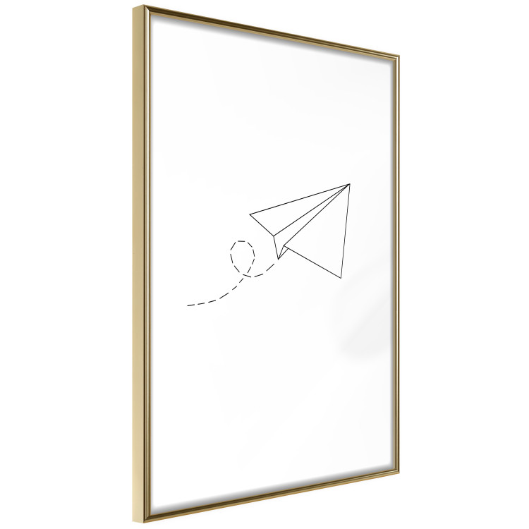Poster Paper Airplane - abstract airplane with geometric figures 128048 additionalImage 9