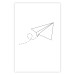 Poster Paper Airplane - abstract airplane with geometric figures 128048