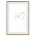 Poster Paper Airplane - abstract airplane with geometric figures 128048 additionalThumb 20