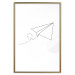 Poster Paper Airplane - abstract airplane with geometric figures 128048 additionalThumb 21