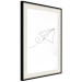 Poster Paper Airplane - abstract airplane with geometric figures 128048 additionalThumb 2