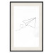 Poster Paper Airplane - abstract airplane with geometric figures 128048 additionalThumb 19