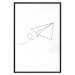 Poster Paper Airplane - abstract airplane with geometric figures 128048 additionalThumb 18