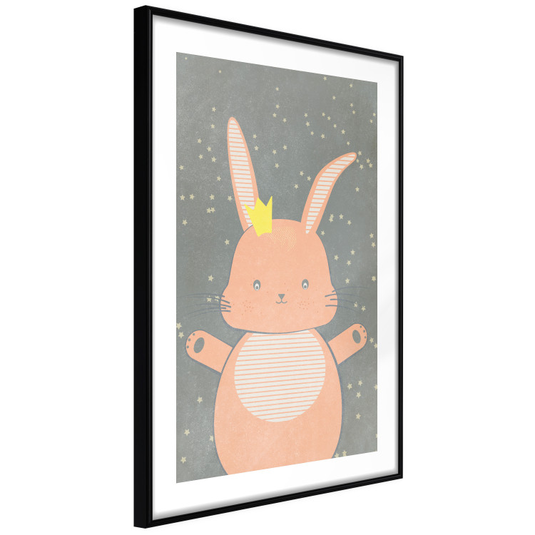 Wall Poster Pink Princess - abstract colorful animal against black sky 129548 additionalImage 8