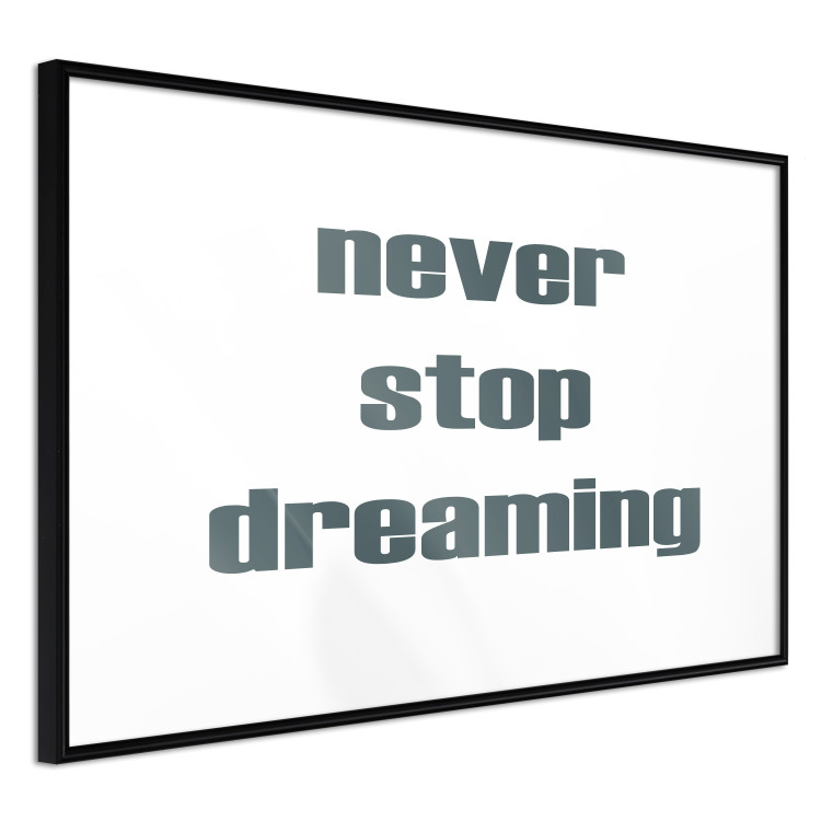 Wall Poster Never Stop Dreaming - English text on a contrasting white background 129848 additionalImage 13