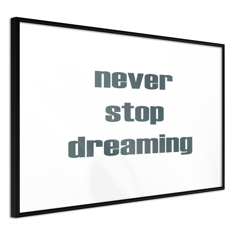 Wall Poster Never Stop Dreaming - English text on a contrasting white background 129848 additionalImage 6