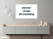 Wall Poster Never Stop Dreaming - English text on a contrasting white background 129848 additionalThumb 4