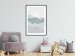 Wall Poster Sun over Mountains - abstract gray landscape of hills with sun 130548 additionalThumb 18