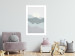 Wall Poster Sun over Mountains - abstract gray landscape of hills with sun 130548 additionalThumb 3