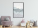 Wall Poster Sun over Mountains - abstract gray landscape of hills with sun 130548 additionalThumb 4