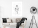 Wall Poster Anchored Moon - white light bulb composition with sea and moon 131948 additionalThumb 3
