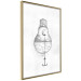 Wall Poster Anchored Moon - white light bulb composition with sea and moon 131948 additionalThumb 12