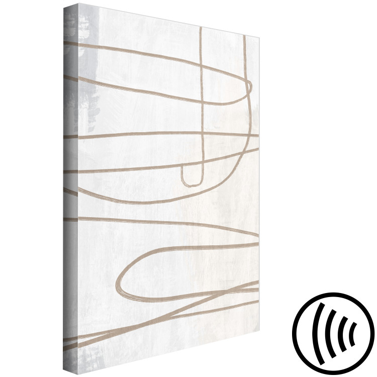 Canvas Print Brushstroke (1-piece) Vertical - abstraction in scandi boho style 134348 additionalImage 6