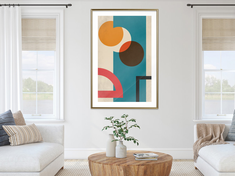 Poster Hidden Shape - colorful geometric shapes in abstract style 134448 additionalImage 13