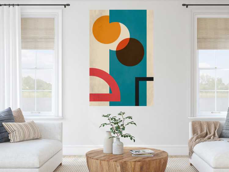 Poster Hidden Shape - colorful geometric shapes in abstract style 134448 additionalImage 2