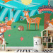 Wall Mural Adventures in the forest - forest animals in an Indian theme for children 135048 additionalThumb 4
