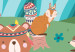 Wall Mural Adventures in the forest - forest animals in an Indian theme for children 135048 additionalThumb 7