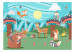 Wall Mural Adventures in the forest - forest animals in an Indian theme for children 135048 additionalThumb 1