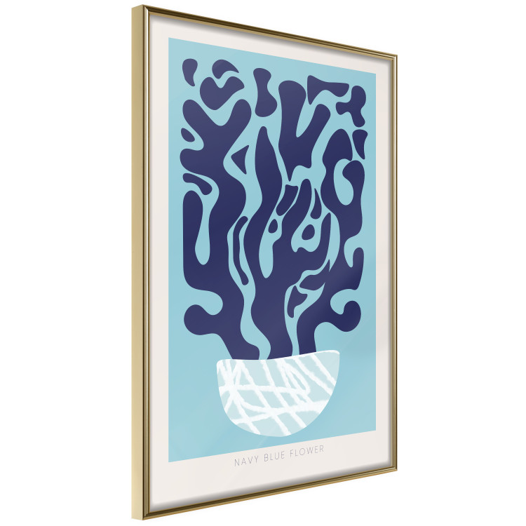 Wall Poster Navy Composition - English texts and an abstract plant 135648 additionalImage 15