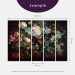 Photo Wallpaper Flowering flowers in vintage style - motif of painted colourful flowers 135748 additionalThumb 12
