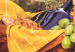Canvas Basket full of food - photo of picnic basket on the meadow 135848 additionalThumb 5