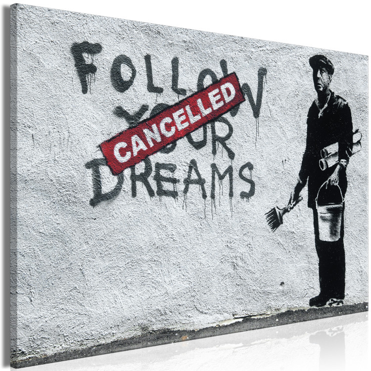 Large canvas print Follow Your Dreams Cancelled by Banksy [Large Format] 136448 additionalImage 3