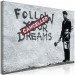 Large canvas print Follow Your Dreams Cancelled by Banksy [Large Format] 136448 additionalThumb 3
