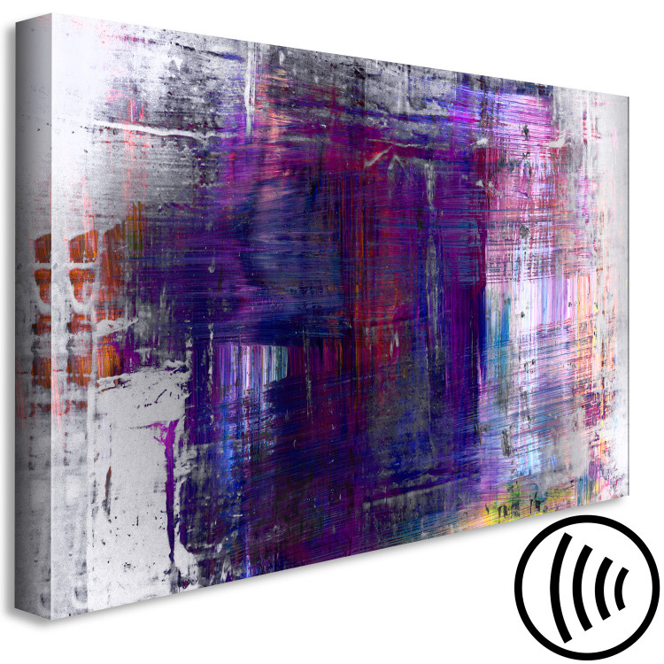 Canvas Art Print Gentle Color Transition (1-piece) Wide - purple abstraction 142348 additionalImage 6