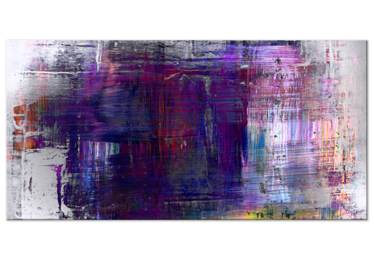 Canvas Art Print Gentle Color Transition (1-piece) Wide - purple abstraction 142348