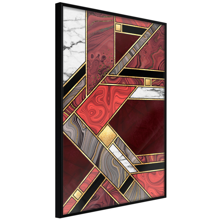 Wall Poster Red and Gold Geometry [Poster] 142848 additionalImage 5