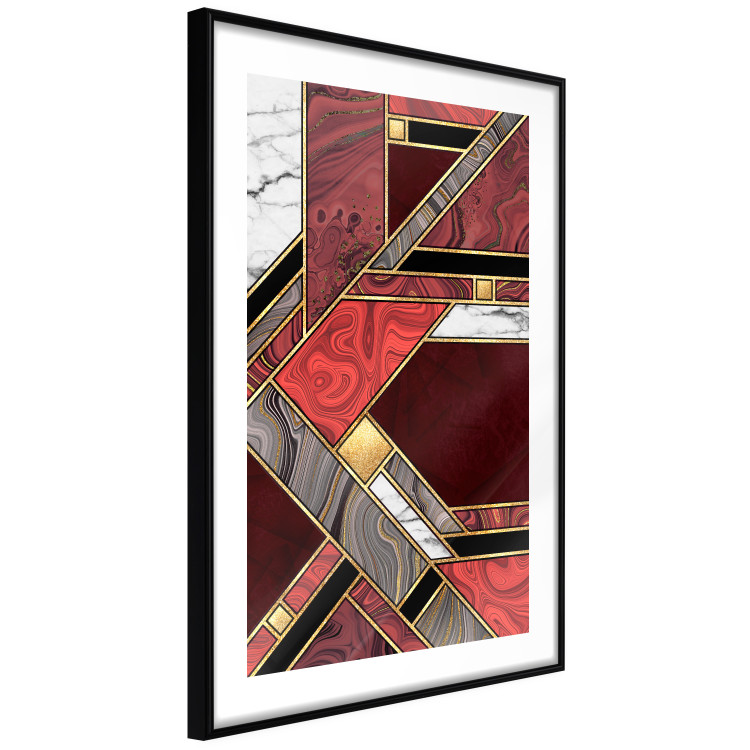 Wall Poster Red and Gold Geometry [Poster] 142848 additionalImage 10