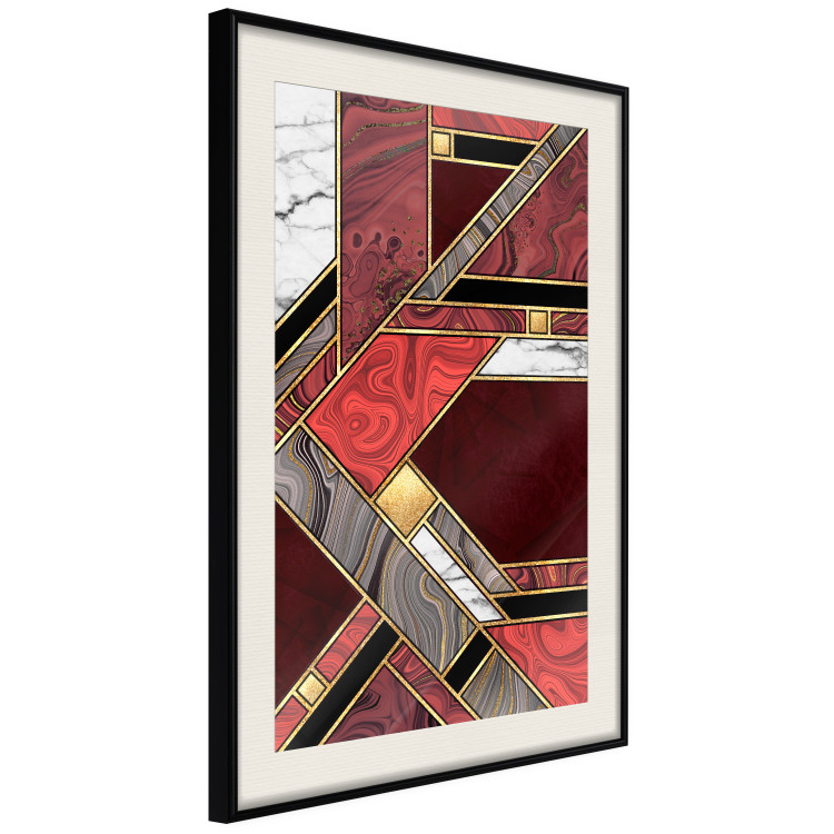 Wall Poster Red and Gold Geometry [Poster] 142848 additionalImage 8