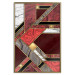 Wall Poster Red and Gold Geometry [Poster] 142848 additionalThumb 22