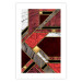 Wall Poster Red and Gold Geometry [Poster] 142848 additionalThumb 23