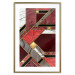Wall Poster Red and Gold Geometry [Poster] 142848 additionalThumb 11