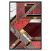 Wall Poster Red and Gold Geometry [Poster] 142848 additionalThumb 15